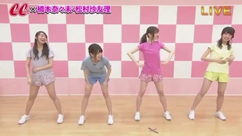 乃木坂のメンバーが生脚晒しながらエクササイズしている番組のキャプエロ画像11